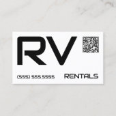 🏕️ RV Rentals Aangepaste QR Visitekaartje (Voorkant)