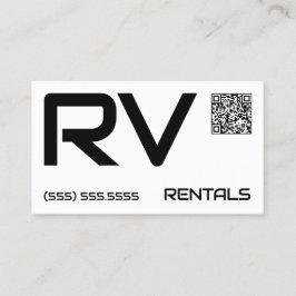 🏕️ RV Rentals Aangepaste QR Visitekaartje