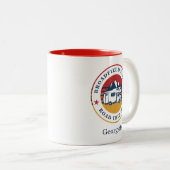 RV Road Trip mam Matching Family Vacation Keepslag Tweekleurige Koffiemok (Voorkant rechts)