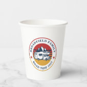 RV Road Trip Papa Matching Familie Zomer Vakantie Papieren Bekers (Voorkant)