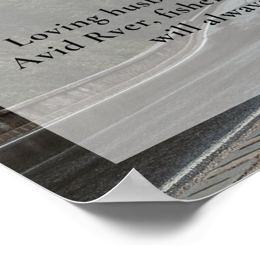 RV RVer Camper Jubileum van het leven, rouwfoto Poster (Hoek)