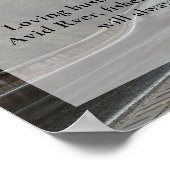 RV RVer Camper Viering van het Leven, Begrafenisfo Poster (Hoek)