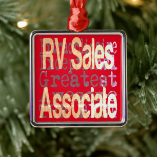 RV Sales Associate Extraordinaire Metalen Ornament