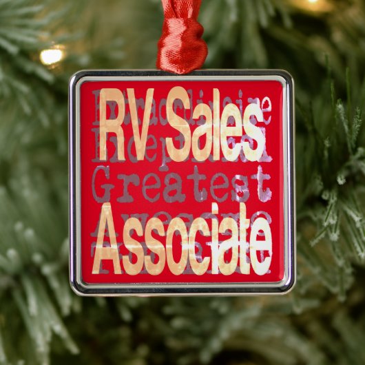 RV Sales Associate Extraordinaire Metalen Ornament (Boom)