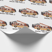 RV Tent Trailer "Thuis is waar je het parkeren" Cadeaupapier (Hoek)