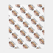 RV Tent Trailer "Thuis is waar je het parkeren" Fleece Deken (Voorkant)