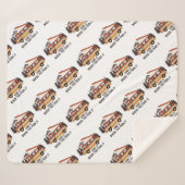 RV Tent Trailer "Thuis is waar je het parkeren" Sherpa Deken (Voorkant (horizontaal))