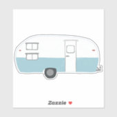 RV-trailer Camper Cute Drawing Art Sticker (Vel)
