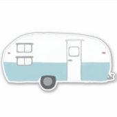 RV-trailer Camper Cute Drawing Art Sticker (Voorkant)