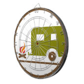 RV-trailer en kampvuur Dartbord (Voorkant Rechts)