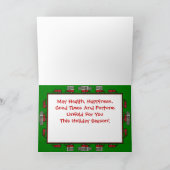 RV  trappendienst met trappendienst Feestdagen Kaart (Binnen)