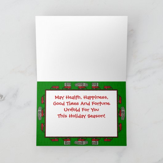 RV  trappendienst met trappendienst Feestdagen Kaart (Binnen)