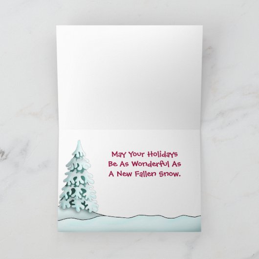 RV  trappendienst met trappendienst Feestdagen Kaart (Binnen)