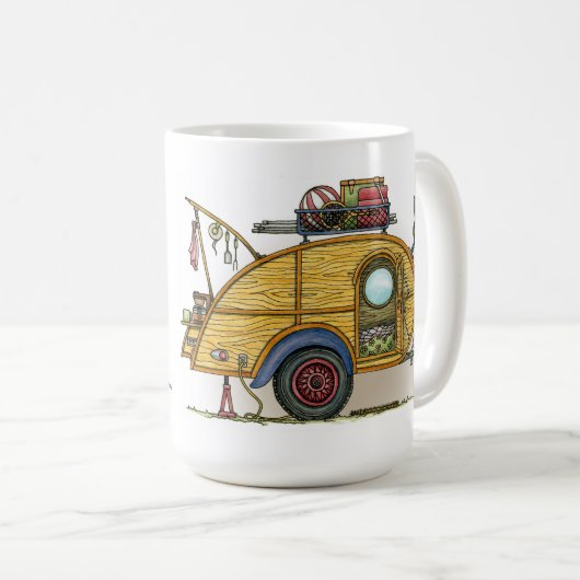 RV trappendienst met trappendienst Koffiemok (Voorkant rechts)