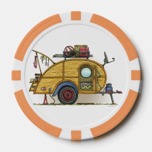 RV  trappendienst met trappendienst Pokerchips (Voorkant)