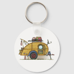 RV  trappendienst met trappendienst Sleutelhanger