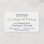 RV  trappendienst met trappendienst Visitekaartje (Achterkant)