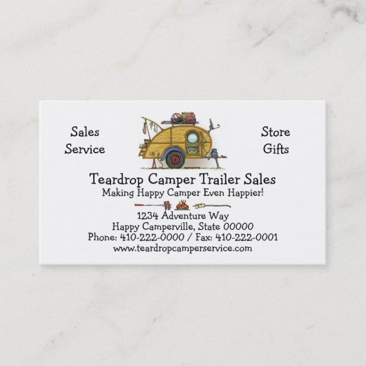 RV trappendienst met trappendienst Visitekaartje (Voorkant)