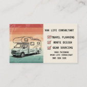 RV Van Life Kaart Visitekaartje (Achterkant)
