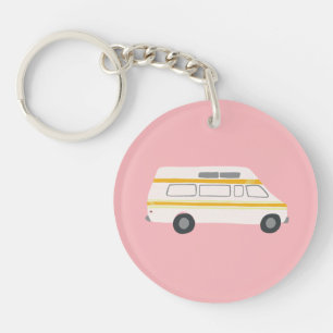 RV Van Motorhome Campervan Cute Drawing Sleutelhanger