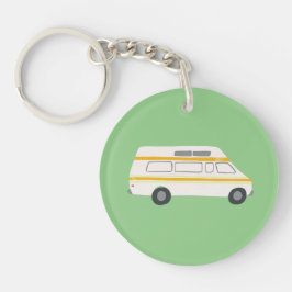  RV Van Motorhome Campervan Cute Drawing Sleutelhanger