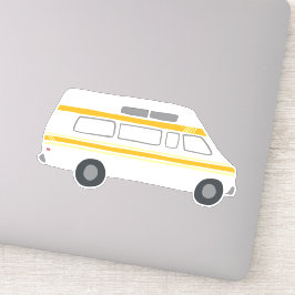  RV Van Motorhome Campervan Cute Drawing Sticker