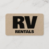 RV Verhuur Custom QR Visitekaartje (Voorkant)