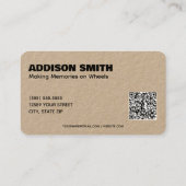 RV Verhuur Custom QR Visitekaartje (Achterkant)