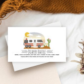  RV-woestijnBaby shower, luierspoeling Informatiekaartje