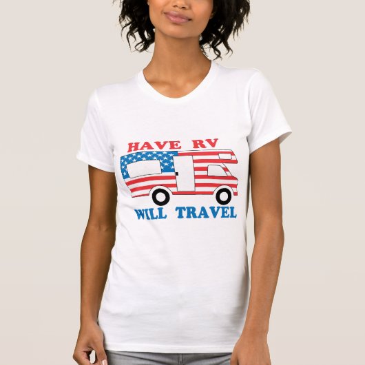 RV zal Amerika reizen T-shirt (Voorkant)