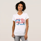 RV zal Amerika reizen T-shirt (Voorkant volledig)