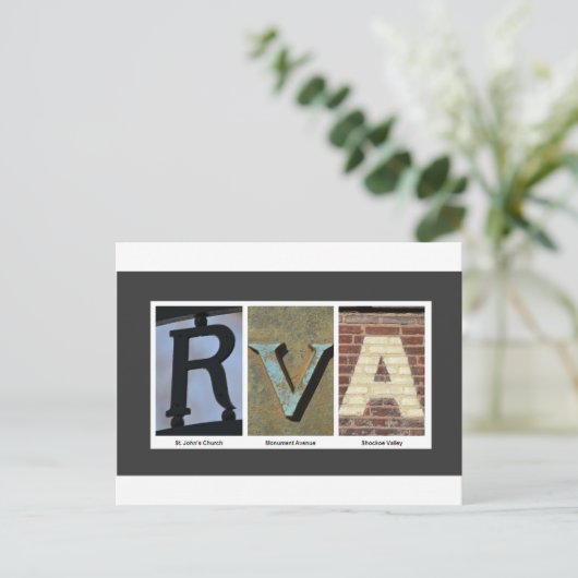 RVA-fotocollage Briefkaart (Staand voorkant)