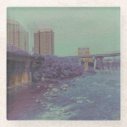 RVA in retrograde glas Onderzetter (Voorkant)