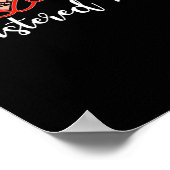 RvE: Geregistreerde zuster Love Heart Stethoscoop  Poster (Hoek)