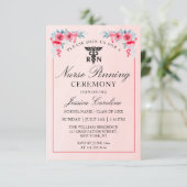 RvE-nr. Zuurroze vlinderceremonie met bloemen Kaart (Staand voorkant)