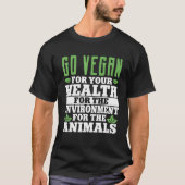RvE op basis van vegetarisch Plant geproduceerd an T-shirt (Voorkant)