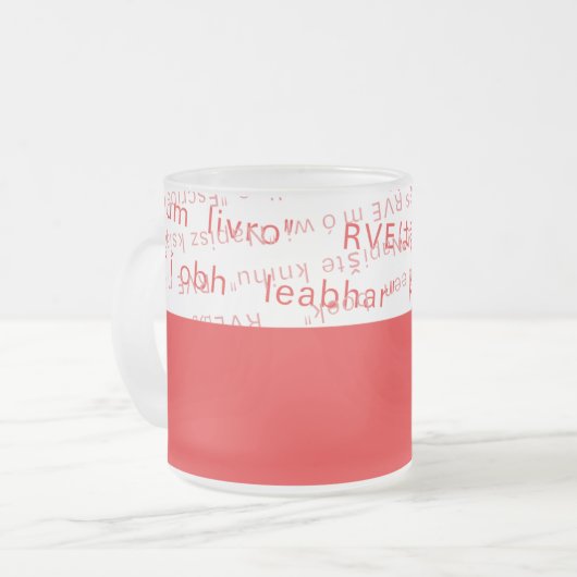 RVE zegt: "Schrijf een boek" Frosted Mok (Voorkant links)