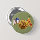RVN-service met groene vlaggen Ronde Button 5,7 Cm (Voorkant /achterkant)