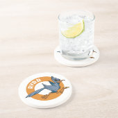 RVRR Circular Sandstone Onderzetter (Zijkant)