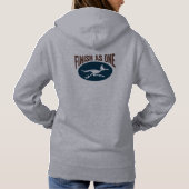 RVRR "Train"ing Run - Gray Hoodie Sweatshirt (Achterkant)