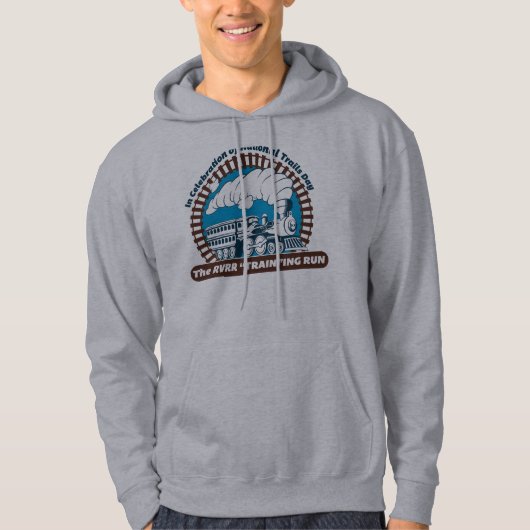 RVRR "Train"ing Run - Gray Hoodie Sweatshirt (Voorkant)