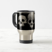 RVS 450 ml Reis-/Forensenmok met SKULL Reisbeker (Voorkant links)