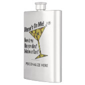 RVS COCKTAILFLES - DINER, OLIVEN, MARTINI HEUPFLES (Links)