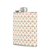 Rvs-fles met een patroon  heupfles (Links)