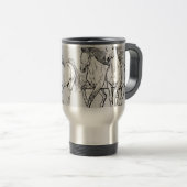 RVS koffiebeker voor onderweg Reisbeker (Voorkant rechts)
