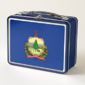 RVS lunchbox met de vlag van Vermont (Voorkant)