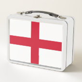 RVS lunchbox met Engelse vlag (Voorkant)