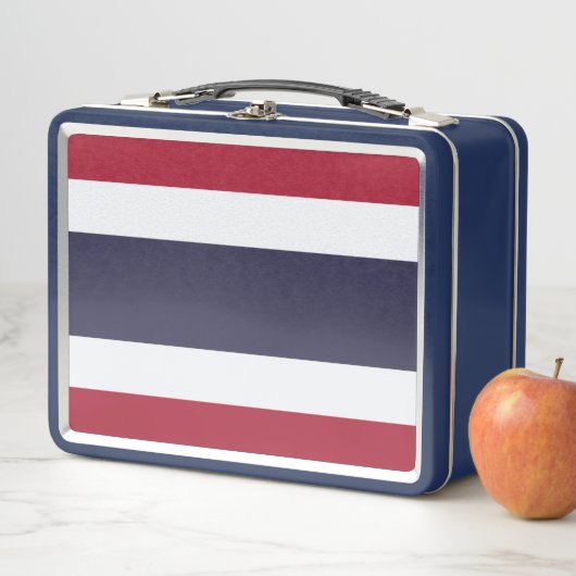 RVS lunchbox met vlag van Thailand (In situ)