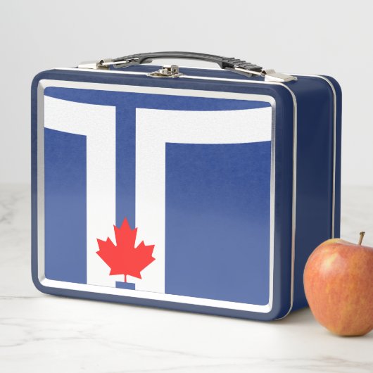 RVS lunchbox met vlag van Toronto (In situ)