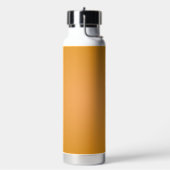 RVS waterfles met een slanke mosterdkleur (Links)